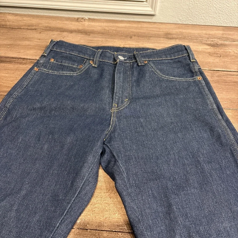Levi's Men's Western Fit Straight Leg Jeans 100% Cotton Dark Blue 30x32